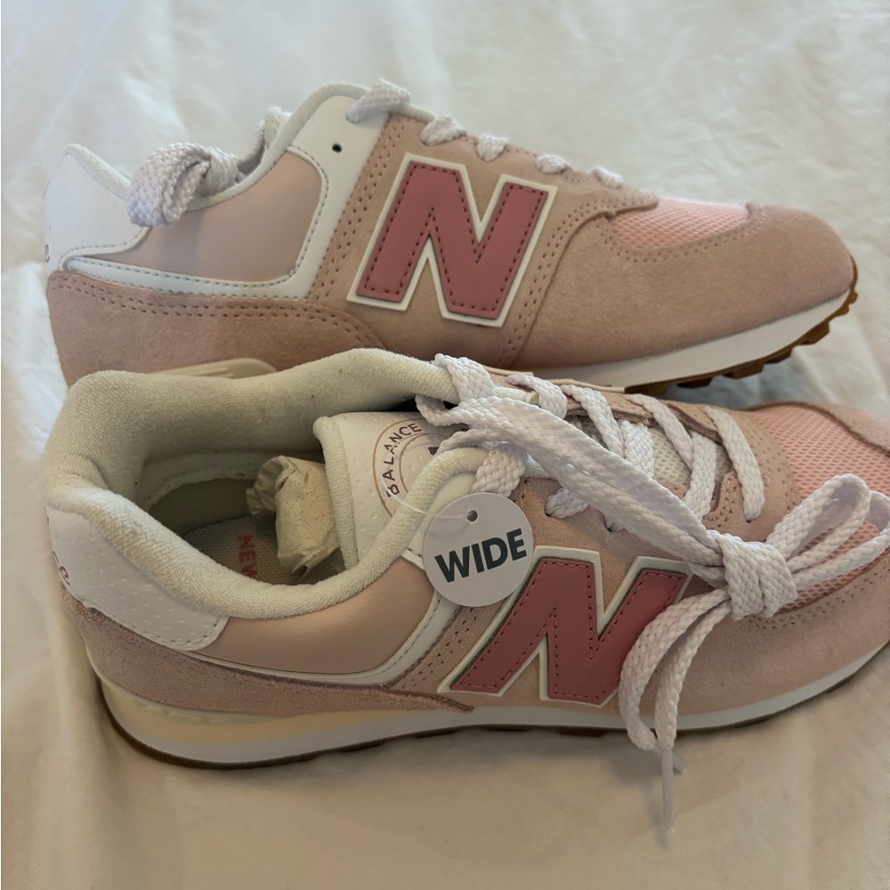 New Balance Kids' Pink Classic Sneaker - Wide